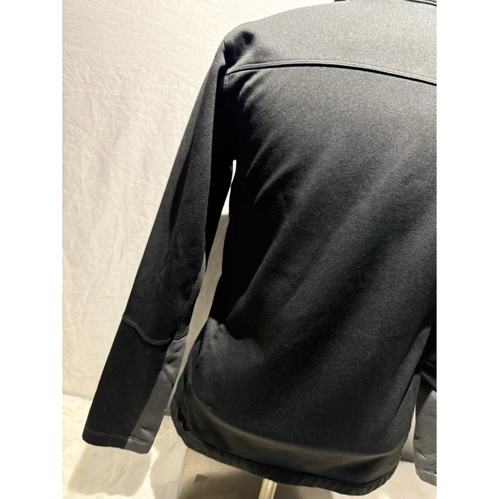 North Face‎ Jersey Track Jacket Pullover Half Zip Material Black System Men'S M